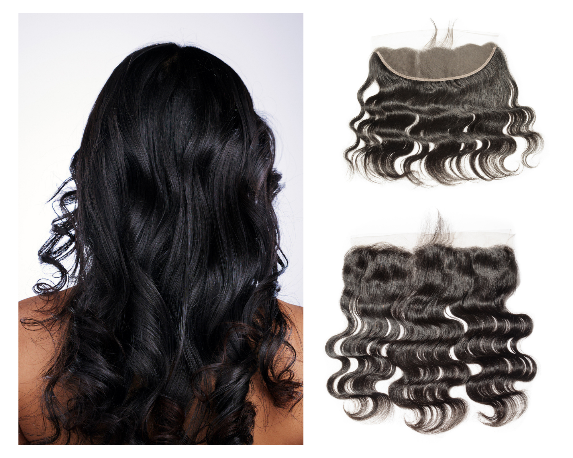 Natural finish of lace frontal closure hairstyle Natural finish of lace frontal closure hairstyle