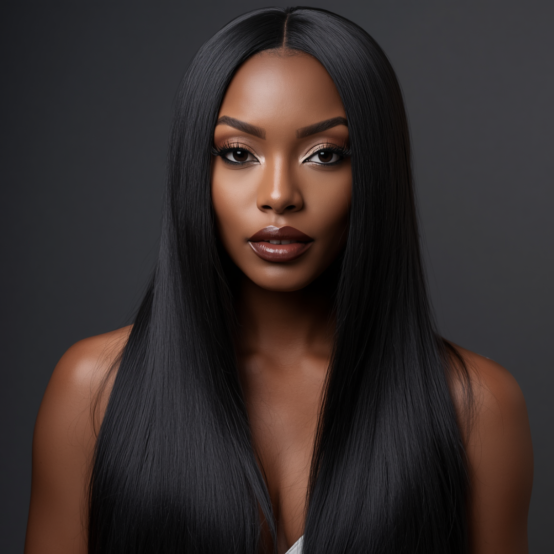 Straight hair bundles with natural shine and smooth finish Straight hair bundles with natural shine and smooth finish